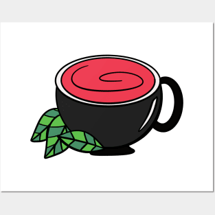 Raspberry Tea Posters and Art